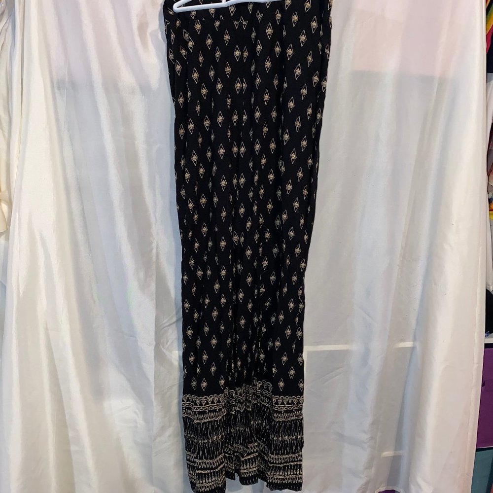 black and brown pants